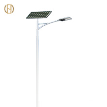 Hot Dip Galvanized Hexagonal Galvanized Solar Street Light Lamp Pole